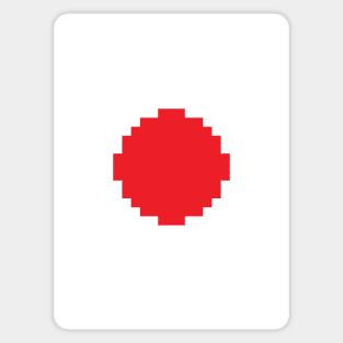 Japan Flag - Pixels Sticker